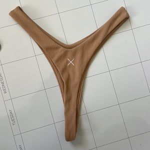 Boutine X LA nude thong bikini bottoms
